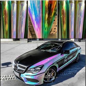 whole Holographic Rainbow Chrome Car Sticker Laser Plating Car Body Wrap Film DIY Car Styling1197633