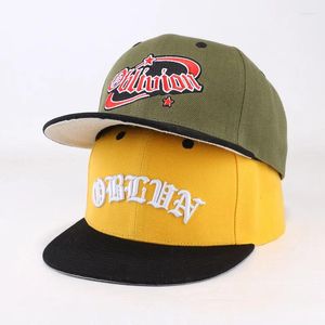 Ball Caps Obstn Cap Street Dance Snapback Hat Hip Hop Headwear para homens Mulheres adultas ao ar livre Baseball Sun Casual