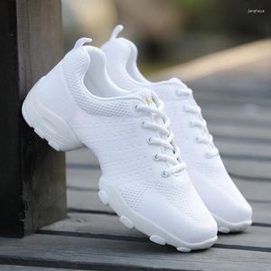 Scarpe da ballo uomini di lusso jazz danzano ballerino bianco maschio ballerino fitness esercizio di cheerleader team sneaker aerobic addestramento