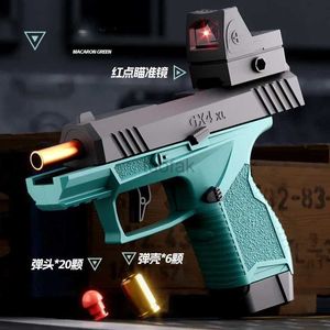 Gun Toys GX4 Mini Toy Gun непрерывный снаряда, бросая макара Образование модель, мягкая пуля, пусковая установка, Airsoft Pistol 240416