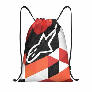 custom Motocross Enduro Cross Drawstring Bag for Training Yoga Backpacks Men Women Sports Gym Sackpack 89l8#