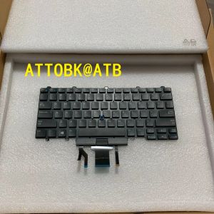 Keyboards Neue englische Laptop -Tastatur für Dell Latitude E5450 E5470 E7450 E7470 5480 5490 7480 5488 7490 US -Layout mit Hintergrundleuchttastatur