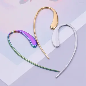 Studörhängen Fashion Color Earring Ear Hook Earplugs-fritt rostfritt stål Inget blekning för män Kvinnor Födelsedagsfest Present Trend smycken