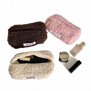 Cmere Cosmetic Bag Reißverschluss Bag Make -up Storage Bag Travel Cosmetic Cute Schulbüro liefert große Kapazität P0BL#