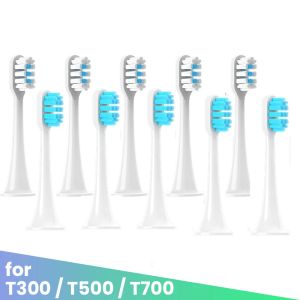 Products 10 Pieces Brush Heads For Xiaomi Mijia T300 T500/T700 Electric Toothbrush Nozzles Highdensity Replacement Tooth Brush Head