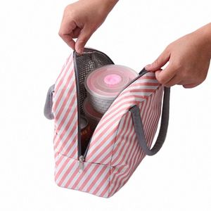 Сумка для ланча для женщин Детская кулельная сумка изолированная тепловая сумка портативная ланч -коробка ледовые пакеты Тота для пикника сумки для ланча для работы J5ZK#