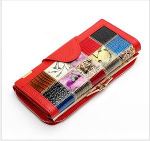 Designerqianxilu Marke 3fache Women Brieftaschen aus echtem Leder aus Leder aus Leder.