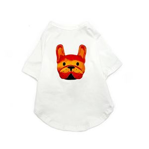 Cool Pet Dog Clothes for Small Dogs Pets Clothing French Bulldog Print Cotton Tshirt Yorkies Pug Vest PC8888 240416