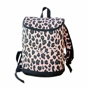 zaini con fulcro isolato impermeabile con zaino termico leopardo con bottiglia o borsa isolata da picnic di grande capacità L0QN#