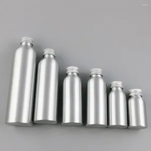 Garrafas de armazenamento 360 x 30ml 50ml 100ml 120ml 150ml 250ml de alumínio vazio Cuidado com a pele cosmética Rega portátil pode vasos de metal recipientes de metal