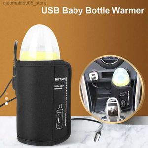 Bottle Warmers Sterilizers# Portable USB bottle heater travel milk car baby and formula Q240416