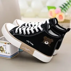 Casual Shoes Cute Canvas Women Breathable Sneakers Brand Sport Woman Vulcanized Tennis Shoe Flats High Top Zapatos Mujer