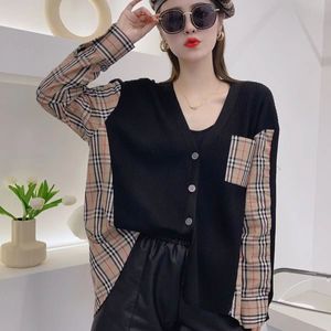 Women's Sweater jackets Long Sleeve Knits Loose V Neck Sweaters Dresses Casual shirts Hoodies Female Clothes ladies trench coat Tops Knitting shirts