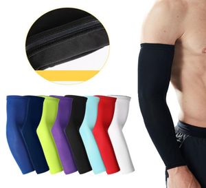 Basket arm vakter förlänger armbågen skyddsutrustning män kvinnor sport ridning fitness springa slip andningsbara solsn ärmar DS03770925