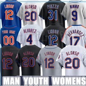 20 Pete Alonso Jersey Francisco Lindor Max Scherzer Baseball Justin Verlander Kodai Senga Daniel Vogelbach Brandon Nimmo Keith Hernandez Brett