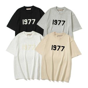 1977 Nebel fog-druck großes kurzärärmisches T-Shirt für Männer und Frauen gleiche Stilpaarpullover