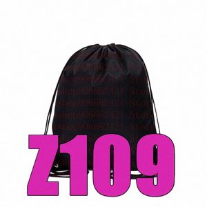 Senaste 2024 2 Zin109 DrawString Bag Zin 109 Bältesvattentät ryggsäckskor Kläder Yoga Running Fitn Travel Bag Q9ur#