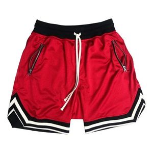 Homens com shorts ginásio malha rápida seco esportivo de basquete de basquete Treino de futebol Fitness Sportswear Summer Breathable 240416