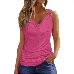 Tanques femininos Mulheres casuais camisas soltas