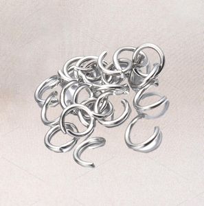 1000pcslot Gold Silver Silver Rostfritt stål Öppna hoppringar 4568mm Split Rings -kontakter för DIY EWELRY FUNKTIONER Making1798418