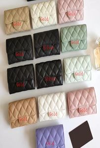 Fashion womens Highend designer wallet ladies black pink purses high quality coin purse pocket interior slot leather luxury handb6066503