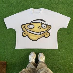 Blutosatire Billdog Wimpy Kid Shirt T-Shirt Designer T-Shirts Männer plus Tees Rapper Wash grau schweres Handwerk T-Shirts Tops High Street Retro Frauen T-Shirt US S-XL