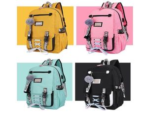 Duże torby szkolne dla nastoletnich dziewcząt USB z zamkiem anty kradzieżą plecak dla kobiet torba Big High School Bag Młodzieżę College7871347