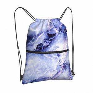 new Marble Drawstring Bags Backpacks Man Bag Women's Shoulder School Funny Creative Arts High Capacity Zipper Volleyball Swim O1Oz#