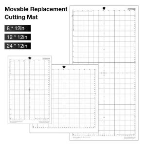 Pads 2pcs Cutting Mat Pad 12*12inch Transparent Adhesive Mat Pad with Measuring Grid 12*24inch for Silhouette Cameo Plotter Hine