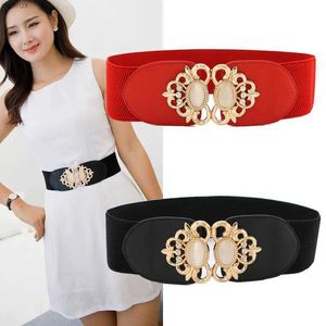 Waist Chain Belts Women Waistband Elastic Wide Waist Belt Elegant Cinch Girdle Dress Sweater Coat Clothing Accessories 65*6cmL240416