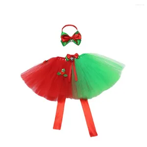 Dog Apparel 2 Piece 14CM Pet Tutu Skirt Set With Collar Christmas Costume Outfit Pets Supplies For Large Medium Small Dogs Cats Wholesale
