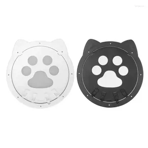 Cat Carriers Door Plastic Controlled Access 4 Modes Prevent Collision Magnetic Indoor For Pets Security