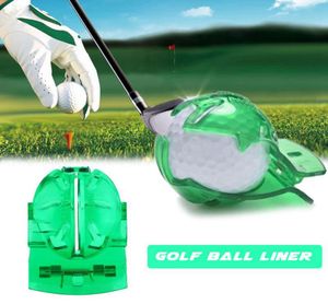 Golf Scribe Aksesuarlar Malzemeler Şeffaf Golf Ball Yeşil Hat Klip Liner Marker Kalem Şablon Hizalama İşaretleri Aracı Puting3217819