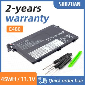 Batterier Suozhan L17M3P52 Laptop Battery för Lenovo ThinkPad E480 E485 E490 E580 E585 E590 R480 R580 L17C3P51 L17L3P51 L17M3P51 01AV4445