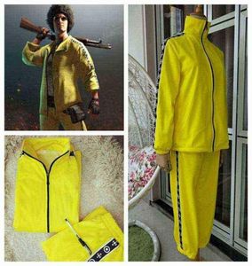 Pubg Game Playerunknown 039S Battlegrounds Cosplay Costume Small Yellow Chicken Eating Yellow Clothes Group Sports Top and Pant7895770