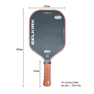 SLK Control XL, Power Max Pickleball Paddle, fibra de carbono cru, energia A, núcleo de polímero