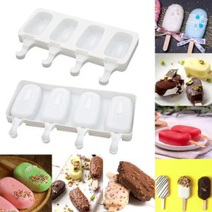 3D DIY Magnum Silicone Mold Handmade Ice Cream Mould Popsicle Mousse Dessert Freezer Juice Cube Tray Maker 240415