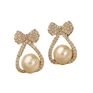 Серьги -грибы с жемчужным декором Light Luxury Style Shape Jewelries подарки для подруги жены мамы