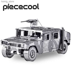 3D -Rätsel stückweise 3D -Metallmodell Puzzle 4WD Military Automobile Assembly Kit DIY Spielzeug für Teenager Jigsaw Geschenke Y240415