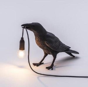 2020 Новый Seletti Bird Table Lamp Art Deco Led Light Home Decor Bird Desk Lamp Designer Med Bird Furniture гостиная спальня кровати 6965053