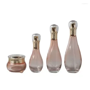 Depolama Şişeleri Boş DIY Kozmetik Sprey Şişe Yüksek Sınıf Losyon Pompası 150ml 100ml 60ml 10pcs Emülsiyon Paketi 50g Krem Kavanoz