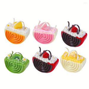 Decorative Flowers 1PC Artificial Fruit Cake Toy Biscuit Fake Food Decoration Pography Pro Simulation Model Tea Table