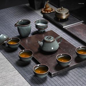 Teaware set Office Design Tea Set Kungfu Luxury Afternoon Chinese Advanced Gaiwan Japanese Porcelana Chinesa Hushållsvaror