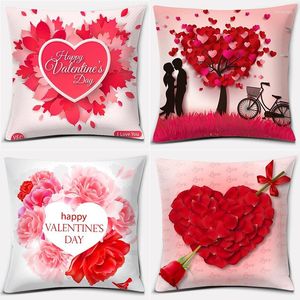 Kissen Hochzeitsfeier Geburtstagsgeschenk Valentinstag Dekoration Umarmung Kissenbezug Rose Liebe Home Sofa Cover
