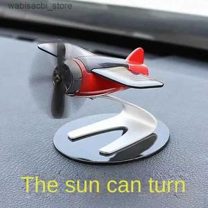 Car Air Freshener Solar Airplane Personality Creativity Mens Car Fragrance Interior Decoration Center Console Ornaments Car Perfume Air Freshener L49