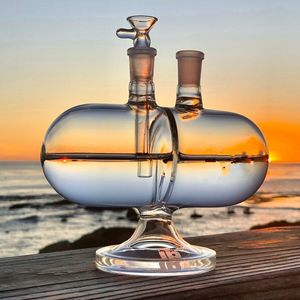 7" Infinity GRAVITY Pipe BONG Glass Water Pipe Hookah BUBBLER