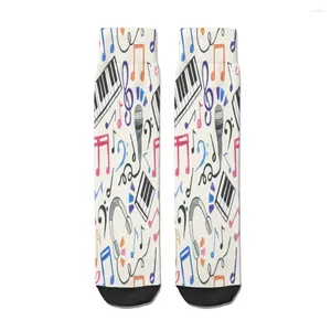 Men's Socks Good Music Notes Symbols Straight Male Mens Women Winter Stockings Polyester Printed