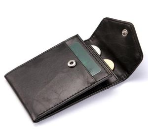 Portafoglio in pelle piccola di lusso per uomini RFID bloccanti donne039 Porta della carta di credito Mini Pocket Bifold Pocket7374608