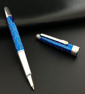 2020 le petit príncipe pilot metal caneta esferográfica profunda bola azul com acabamentos prateados de alta qualidade escrita caneta laca barril1288039