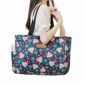 Bolsa de resfriador térmico à prova d'água de grande capacidade para mulheres portáteis para piquenique de piquenique caixas de bento isoladas bolsas de comida bolsas de gelo b7ri#